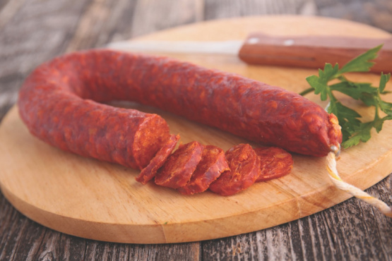 Secado industrial del chorizo tipo español